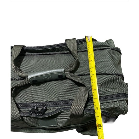 TUMI Expandable 22" Travel Bag Ballistic Green Nylon Canvas Lock Tracer 2678M3 - Picture 12 of 16